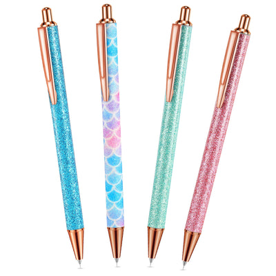 Epakh Writing Instrument Stainless Steel Weeding Pen, 4 Piece, Retractable, Air Release, Bubble Removal, DIY Craft Project, Bright Color