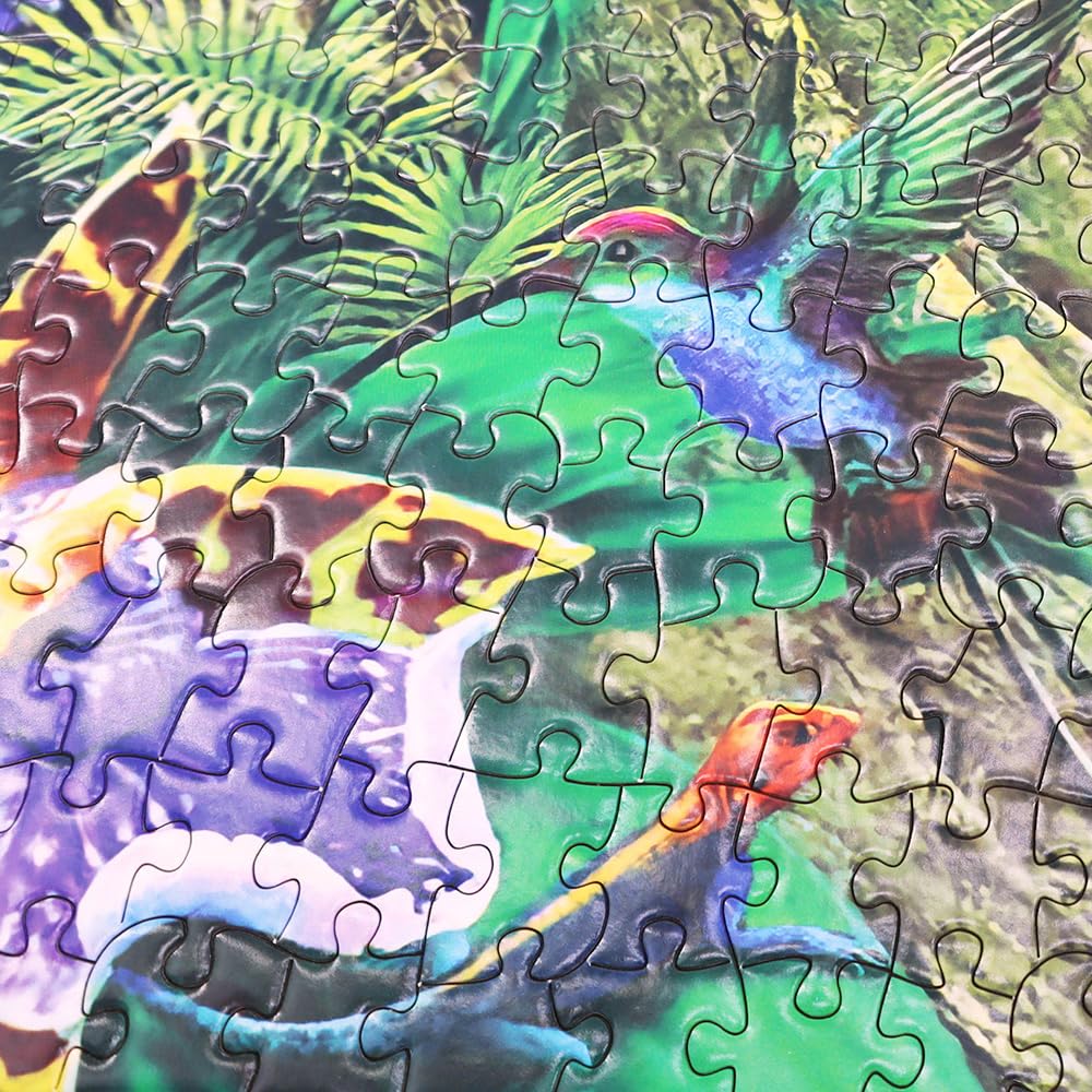 BEDUKE Jigsaw Puzzles for Adults 1000 Piece - Every Piece is Unique - Precise Interlocking Tropical Forest Animals Thick Sturdy Cardboard Family Game Puzzle Age 14+ BEDUKE