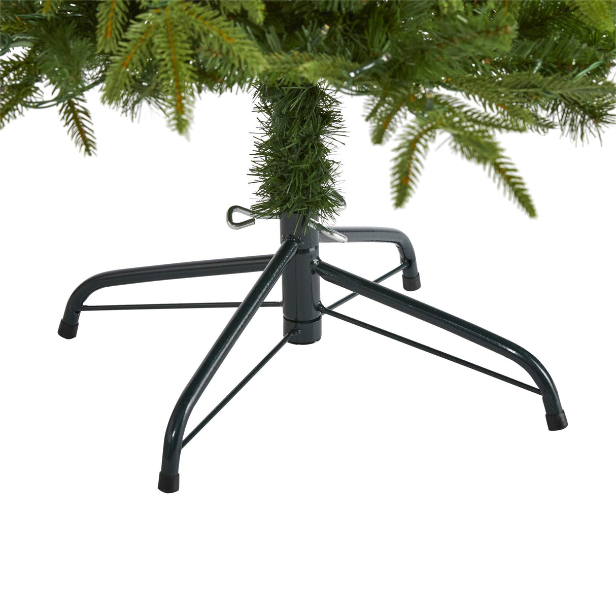 Nearly Natural 4ft. Colorado Mountain Fir Natural Look Artificial Christmas Tree with 150 Clear LED Lights Nearly Natural