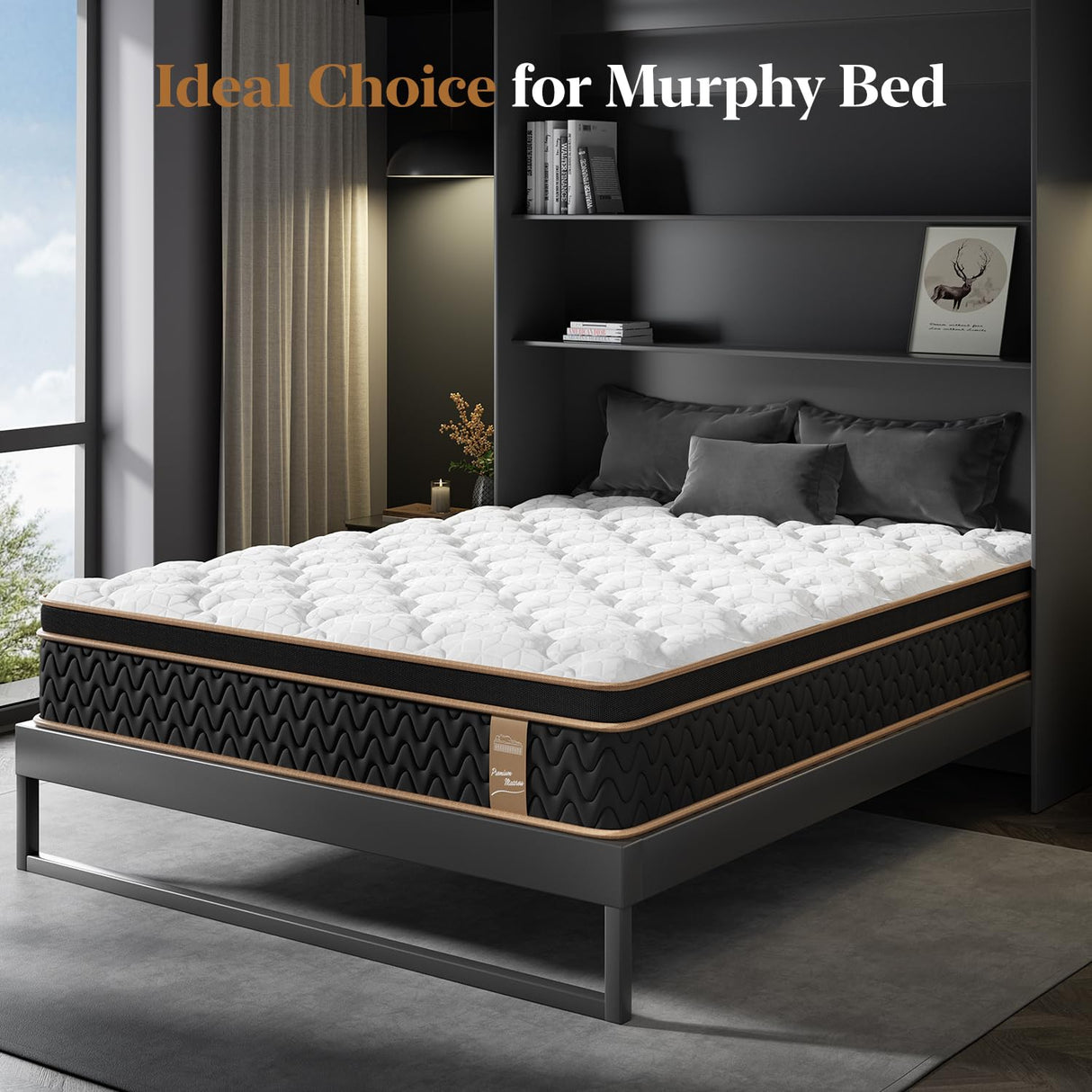 Full Mattress 14 Inch, Cooling Hybrid Bed in a Box, Individual Pocket Springs, Motion Isolation, Targeted Hip/Shoulder/Lumbar Support, Fiberglass-Free, Ergonomic Zones, 365-Night Trial, CertiPUR-US FP FLEXPEDIC