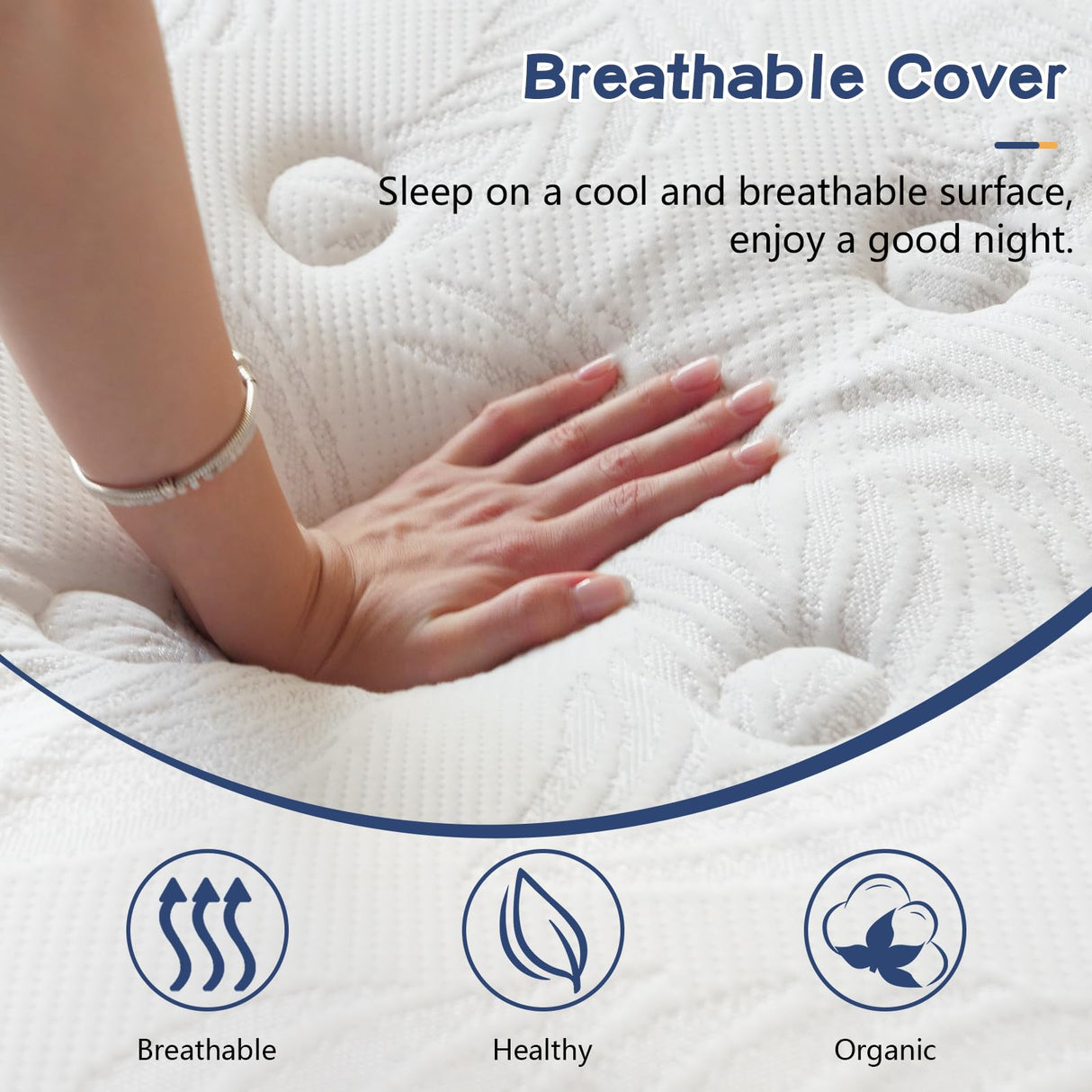 Yuewanshun Queen Mattress, 14 Inch Hybrid Queen Size Mattress in a Box with Gel Memory Foam, Medium Firm, Edge Support, Motion Isolation and CertiPUR-US, 60"*80"*14" Yuewanshun