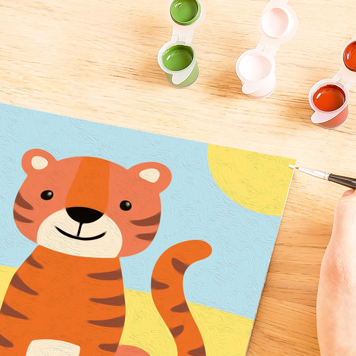 Ravensburger - Wild Tiger CreArt Paint by Numbers Kit | Fun & Easy DIY Art for Kids Age 7+ | Creative Gift Idea for Birthdays & Holidays Ravensburger