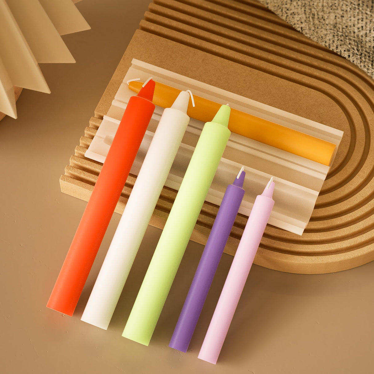 2 Pack Stick Pillar Candle Mold - Resin Casting Molds Resin Making Molds Silicone Mold for Candle ESEDAGE