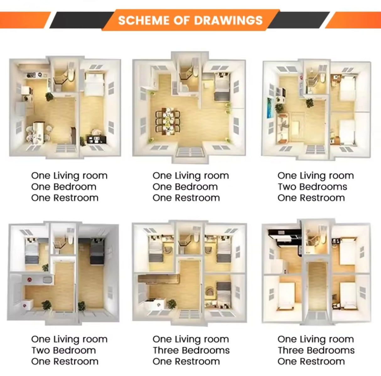 Tiny Houses to Live in for Adults 20ft 30ft 40ft Container Homes Prefabricated Double-Wing Expandable Foldable Container Quick-Moving House for Sale Generic