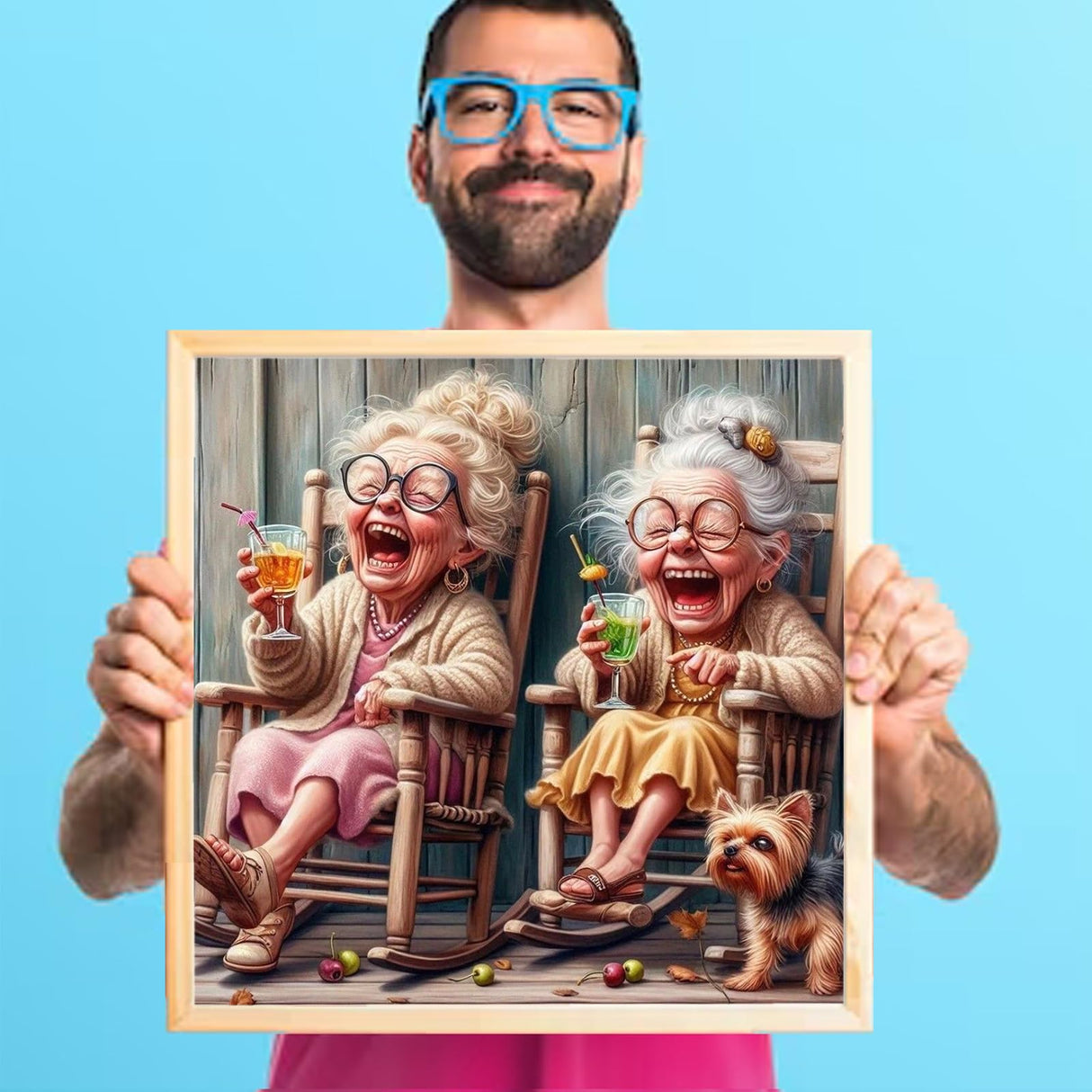 GUMITOON Diamond Art Kits for Adults-Full Drill Diamond Dots Paintings for Beginners, Round 5D Paint with Diamonds Pictures Gem Art Painting Kits DIY Crafts Kits 14"x14" QCY-059 GUMITOON