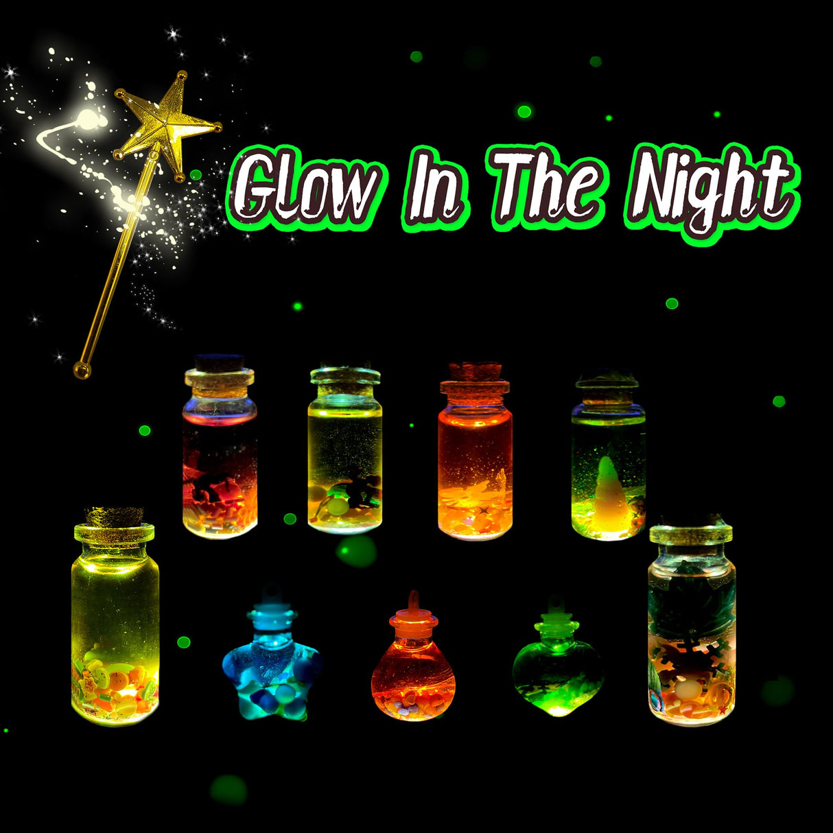 AWZNG 18pcs Potion Bottles Kits For Girls,Fairy Mixies Bottles with Potion For Christmas And Hallween Decorations For Children,Creativity Art Toy for Girls, Fun Birthday Gift Toys for Girl 6 7 8 9 10+ AWZNG