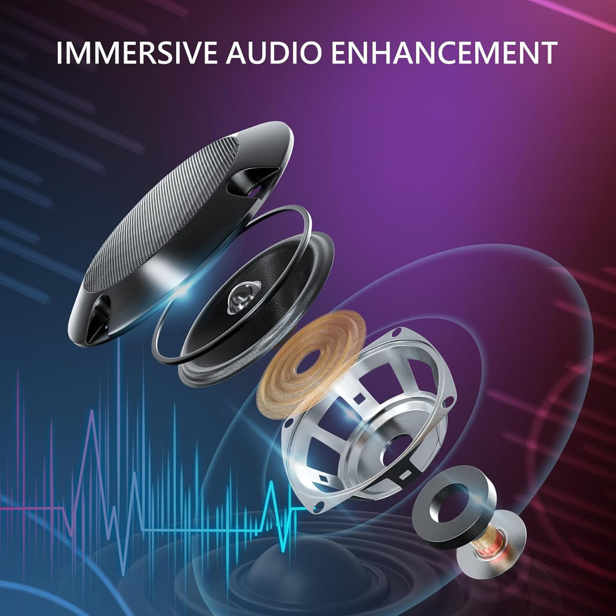 HOFFREE Gaming Chair Massage with Bluetooth Speakers Ergonomic Computer Gaming Chair with LED RGB Lights Footrest High Back Music Video Game Chair with Lumbar Support Yellow and Black HOFFREE