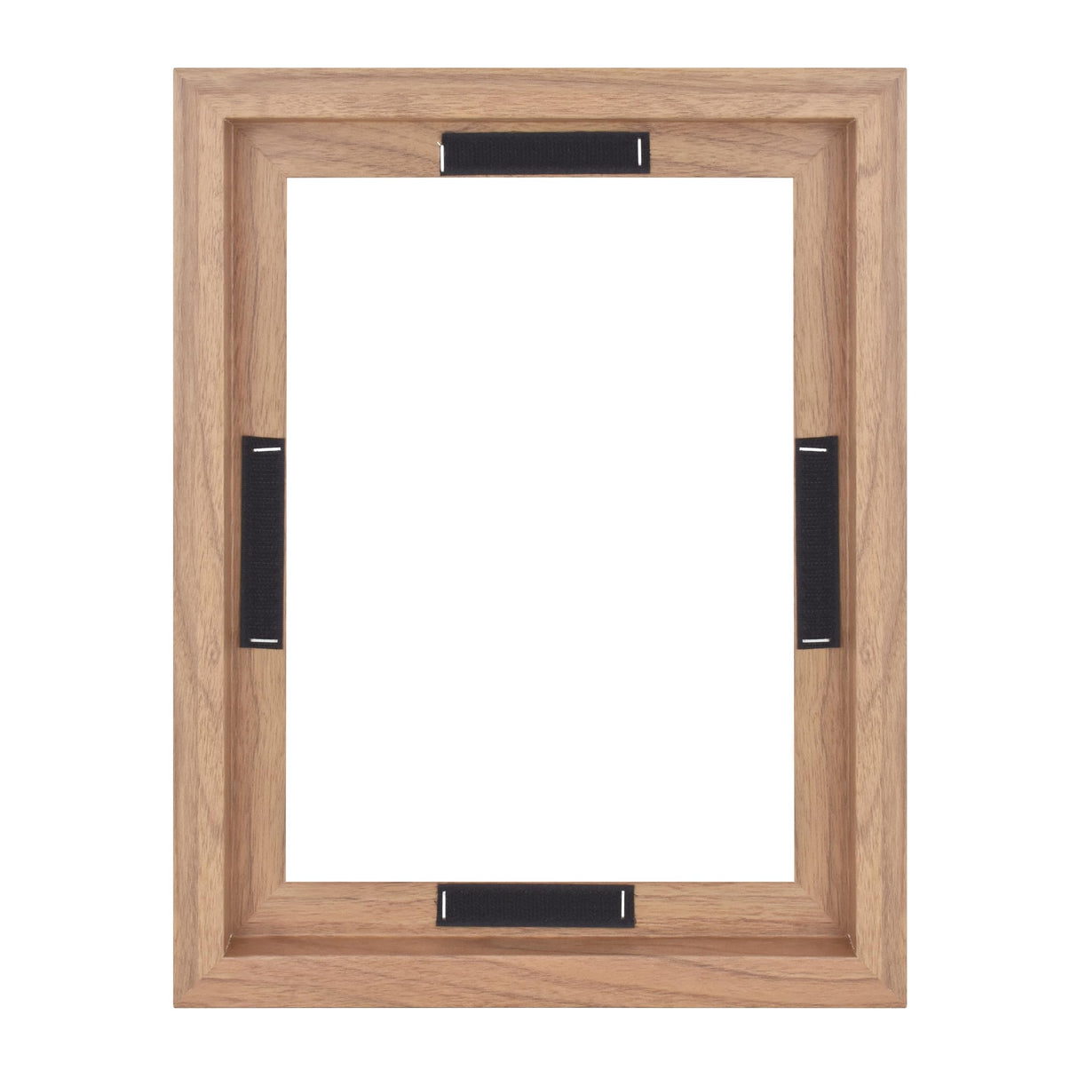 MCS Canvas Float Frames 9x12 Frame, Walnut Wood Grain Frame for Finished Canvases, Vertical & Horizontal Wall Hanging Large Frame with Adhesive for Canvas Paintings (1-Pack) MCS