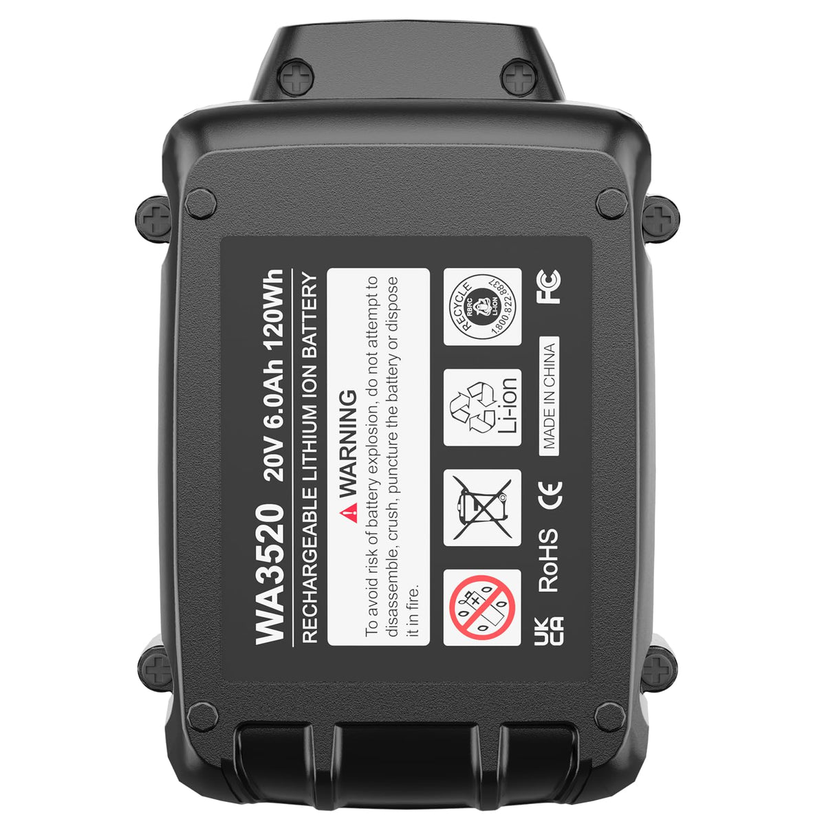 Supowill 20V 6.0Ah Replacement for Worx 20V Battery PowerShare 20V Battery for WA3520 WA3525 WA3575 WA3578 WG151s WG155s WG251s WG255s WG540s WG545s WG890 WG891 Supowill