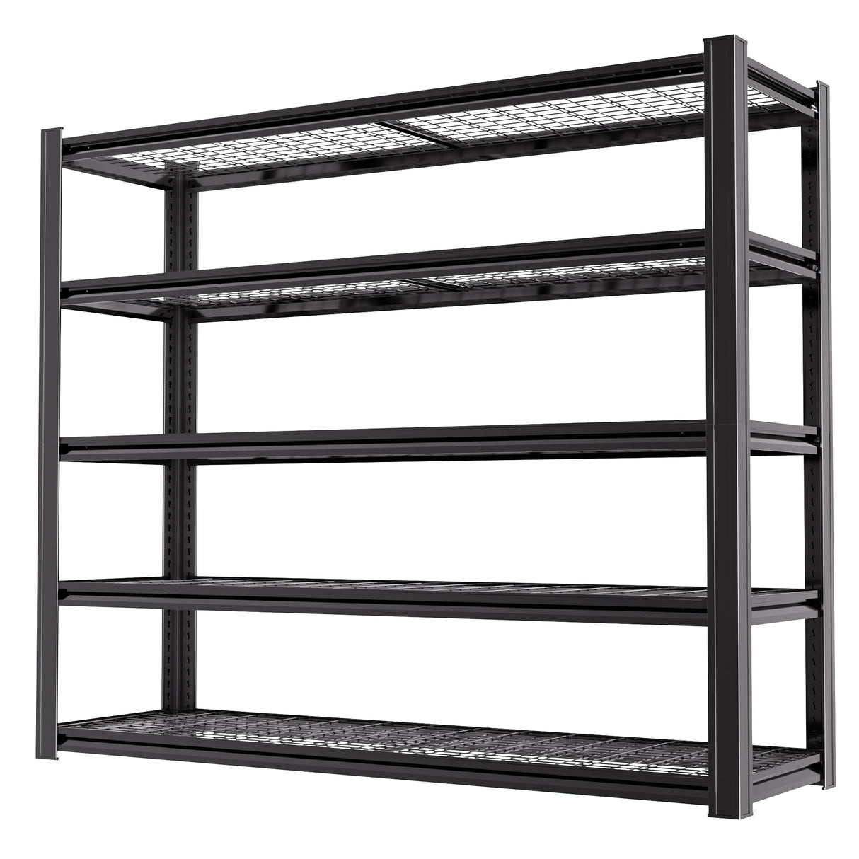 LI JIU HOME 62" W x 24" D x 72" H Garage Shelving Heavy Duty Metal Shelving 3500LBS Storage Shelves Adjustable Metal Shelves for Storage Industrial Garage Shelves for Warehouse Basement (5T 72*62*24) LI JIU HOME