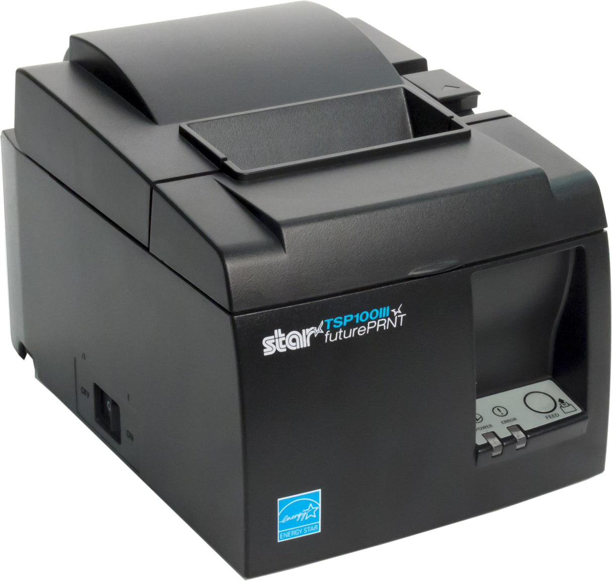 Star Micronics TSP143IIIBi Bluetooth Thermal Receipt Printer for iOS, Android, and Windows with Auto-cutter and Internal Power Supply - Gray Star Micronics