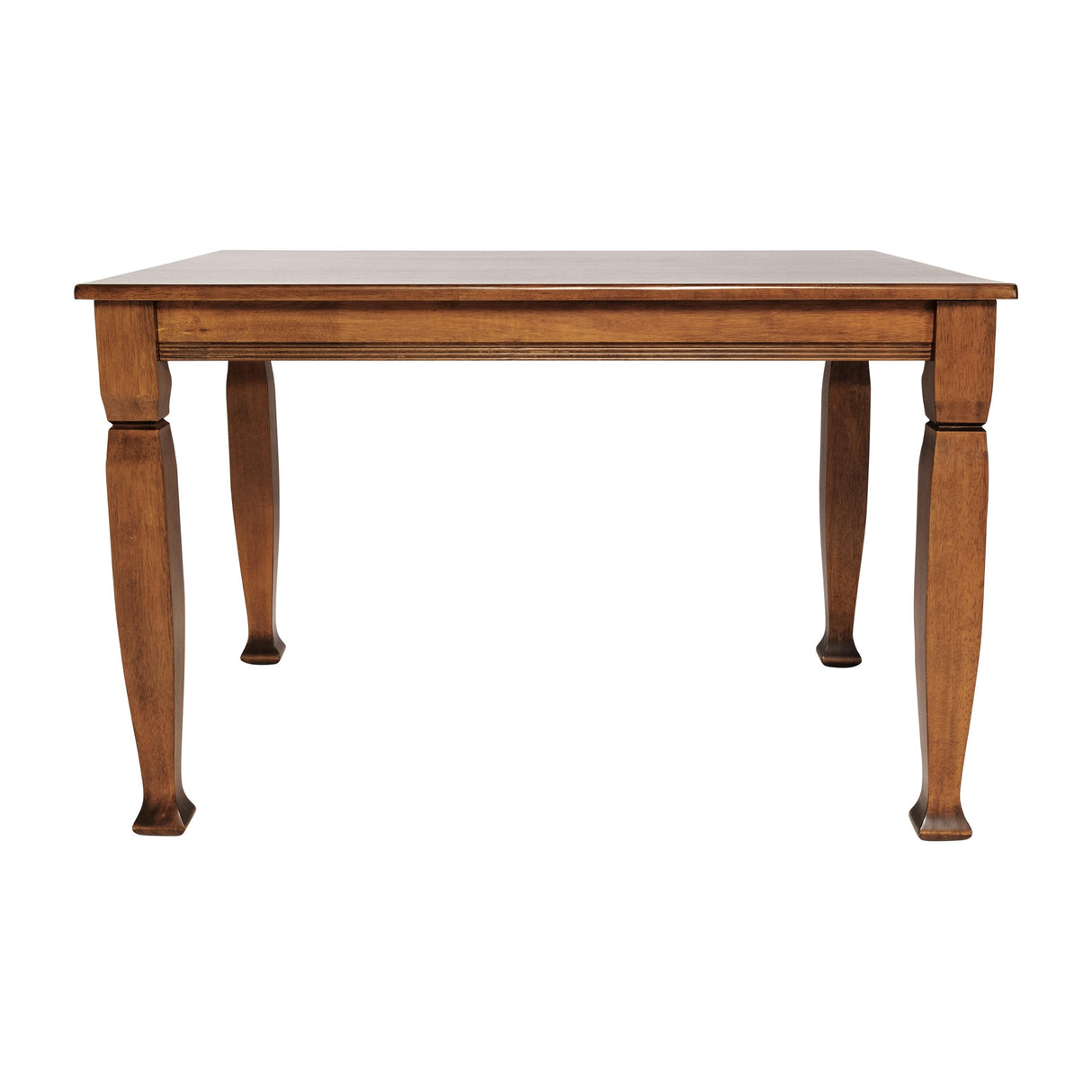 Merrick Lane Finnley 47" Solid Wood Dining Table with Decorative Sculpted Wooden Legs, Seating for 4, Walnut Matte Merrick Lane