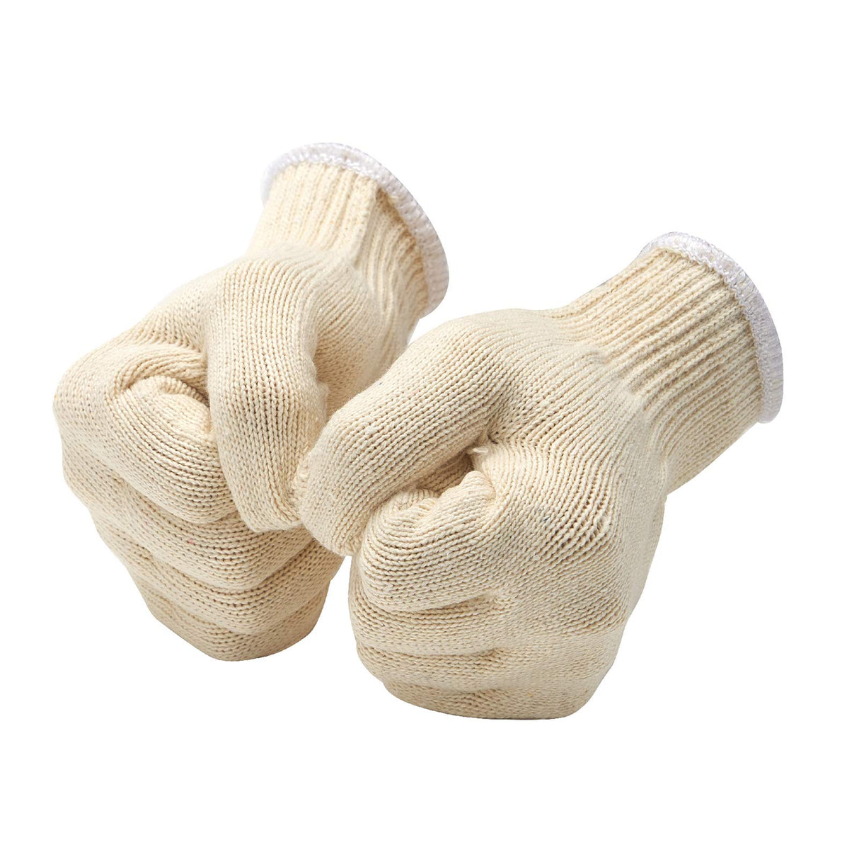 EBLAELEL Safety gloves white cotton bbq heat liners grilling work glove men cooking women knitted cotton Pack of 12 EBLAELEL