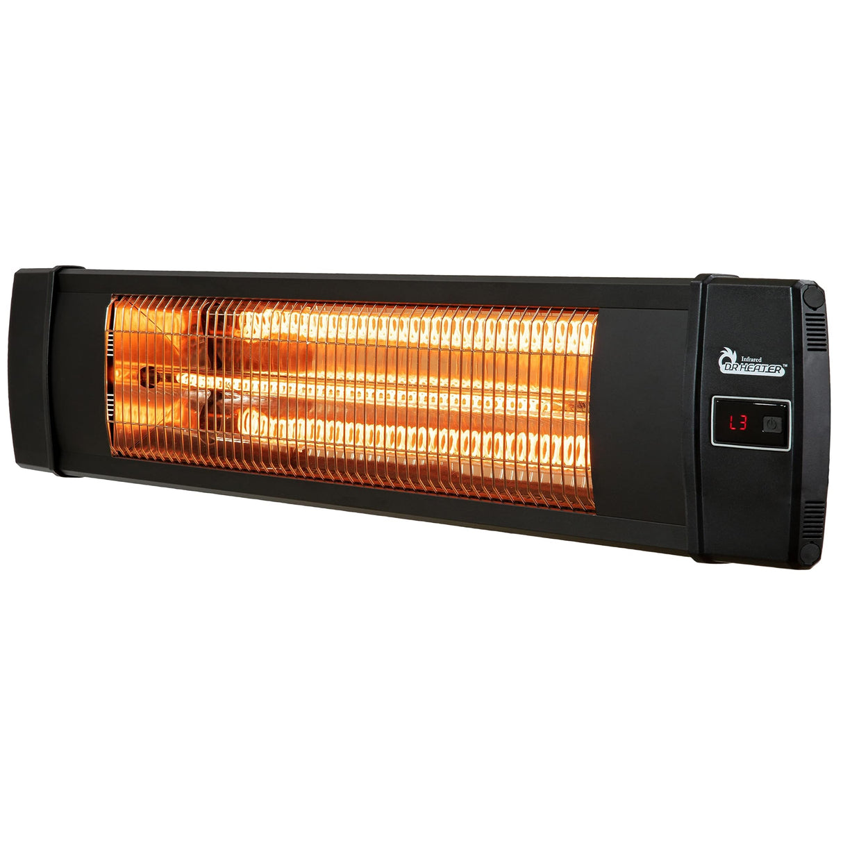 Dr Infrared Heater DR-238 Carbon Infrared Outdoor Heater for Restaurant, Patio, Backyard, Garage, and Decks, Standard, Black DR. INFRARED HEATER