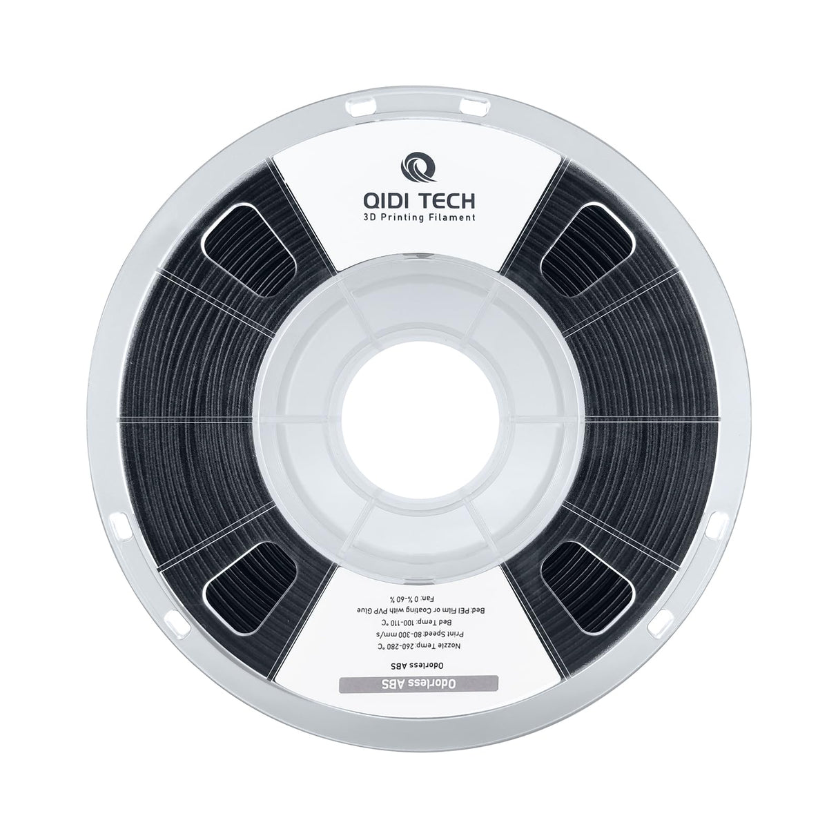 R QIDI TECHNOLOGY Odorless ABS Filament 1.75mm, 3D Printer Filament, 1 KG Spool (2.2lbs), 3D Printing Filament Fit Most FDM 3D Printers, Black R QIDI TECHNOLOGY