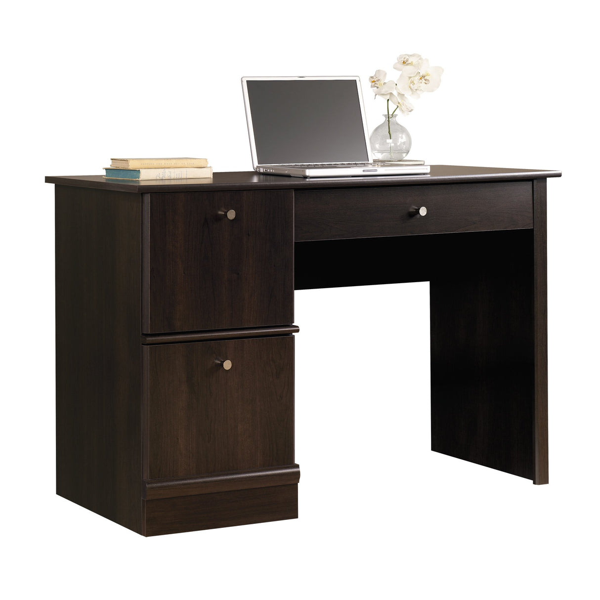 Sauder Computer Desk, Cinnamon Cherry Finish Sauder