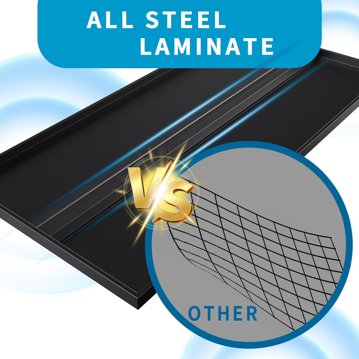 59''W/72''H Garage Shelving Heavy Duty 5-Tier Adjustable Storage Shelves Unit,3000 LBS Metal Utility Rack Shelf for Industries, Warehouses, Basement,Black (72''H x 59''W x 20''D) LBVSKK