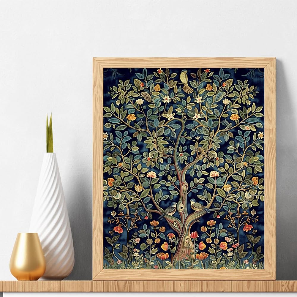 Natuyalo Paint by Numbers Kit for Adults, Paint by Numbers for Beginner Tree, Paint by Number for Adults, Plant DIY Paint by Number for Gift Home Wall Decor 16x20 Inch Natuyalo