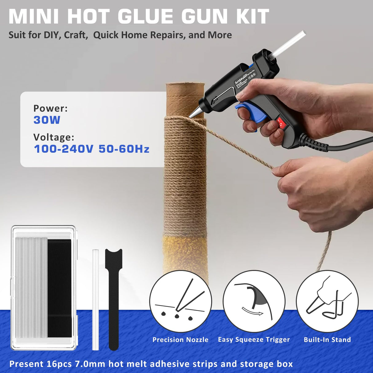 SundpeyPRO 326-PCS Home Tool Kit - Portable Basic Home Repair Tool Set - General Complete Household Outils Box with Hot Glue Gun & Drawer Storage Case for Men Women Homeowner Diyer Handyman SundpeyPRO