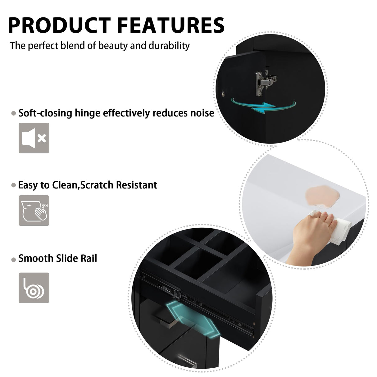 Merax 30" Bathroom Vanity with Sink, Freestanding Single Sink Modern Bathroom Vanity Storage Cabinet with 2 Doors & 3 Drawers, Elegant Herringbone Design Merax