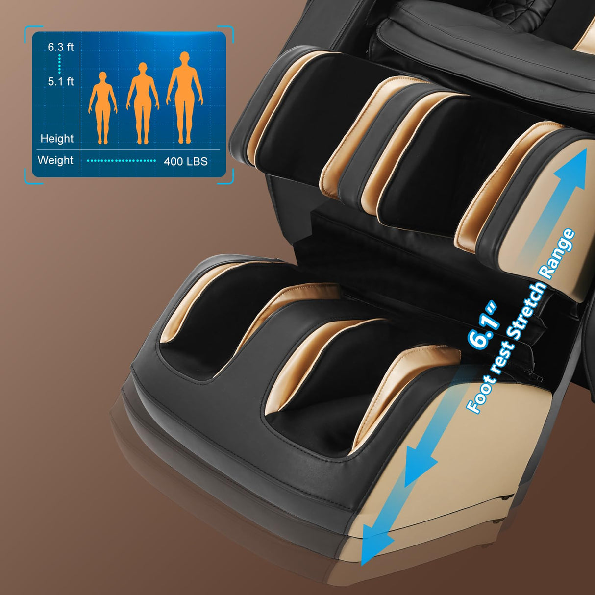 Artist hand Extra Wide Seat Massage Chair Full Body, SL Track Zero Gravity Massage Chair Recliner with 12 Modes, Bluetooth, Body Scan, Foot Roller & Airbags Massage Artist hand