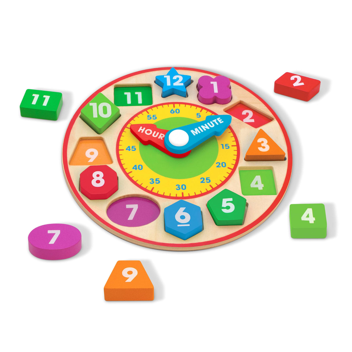 Melissa & Doug Shape Sorting Clock - Wooden Educational Toy Melissa & Doug