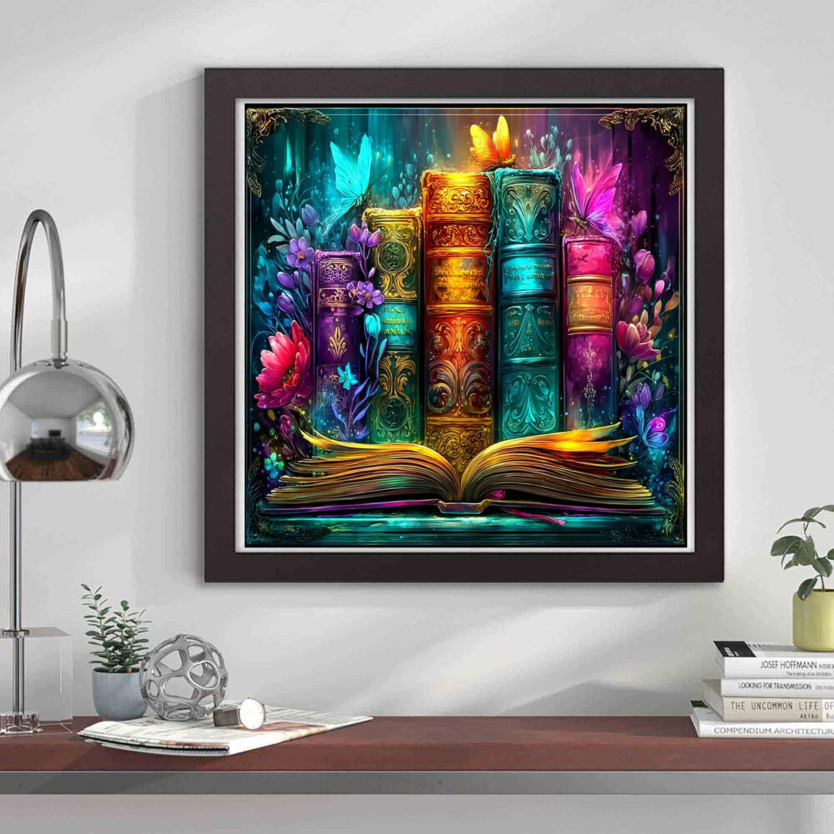 croshom Diamond Art Kits for Adults, Magic Book Diamond Painting Kits for Adults Beginners, 5D DIY Full Drill Diamonds Art Painting Kit Gem Craft for Adult Gifts, Home Wall Decor 14" x 14" croshom