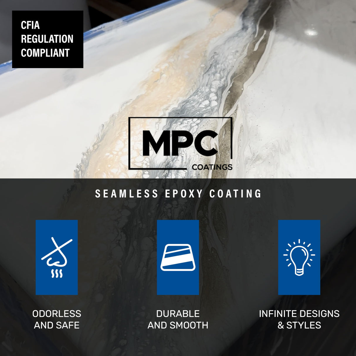 MPC-191 Epoxy Resin Kit, Countertop Epoxy Kit for Versatile Use,Clear Master Protective Coatings