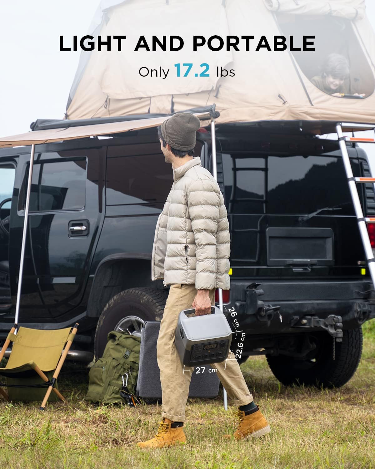 EF ECOFLOW Portable Power Station RIVER 2 Pro, 768Wh LiFePO4 Battery, 70 Min Fast Charging, 4X800W (X-Boost 1600W) AC Outlets, Solar Generator for Outdoor Camping/RVs/Home Use Black EF ECOFLOW