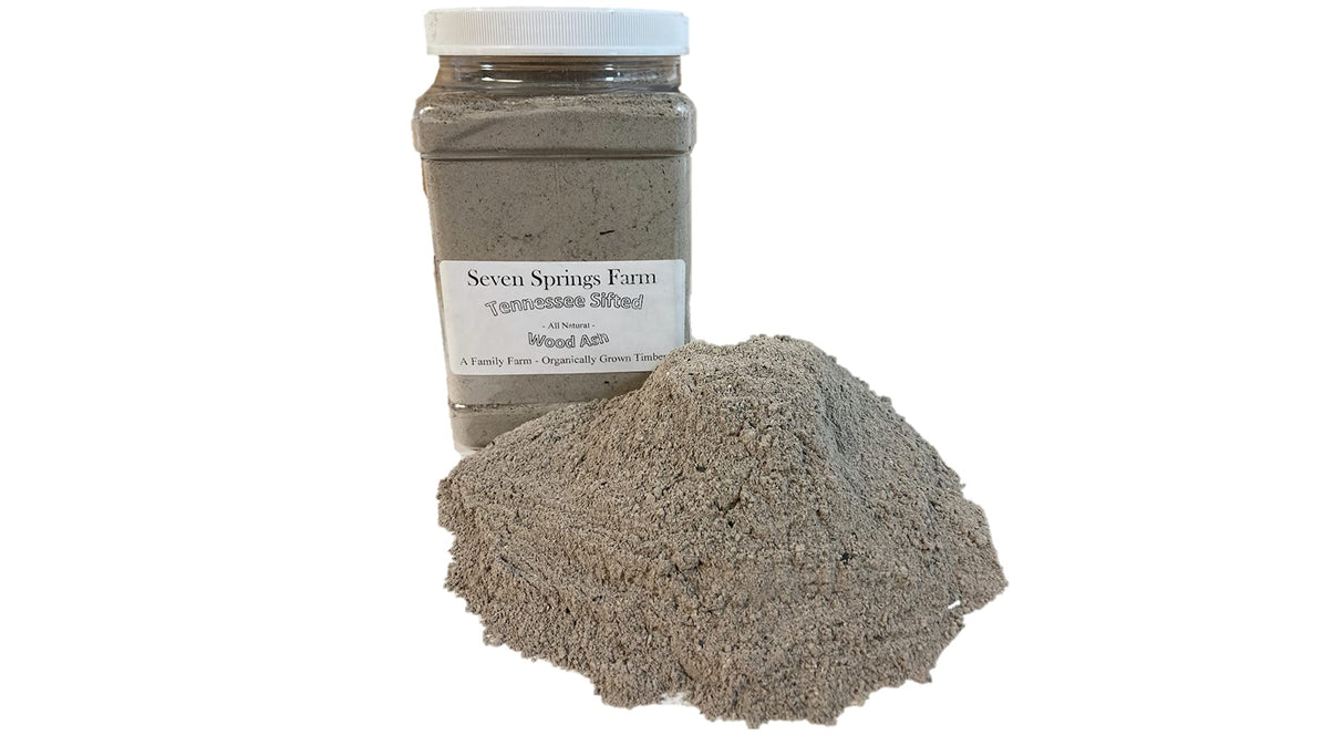 Seven Springs Farm - Tennessee Sifted Wood Ash - All Natural Ashes from Organically Grown Hardwood Timber (2 Pound, 1) Dot Red