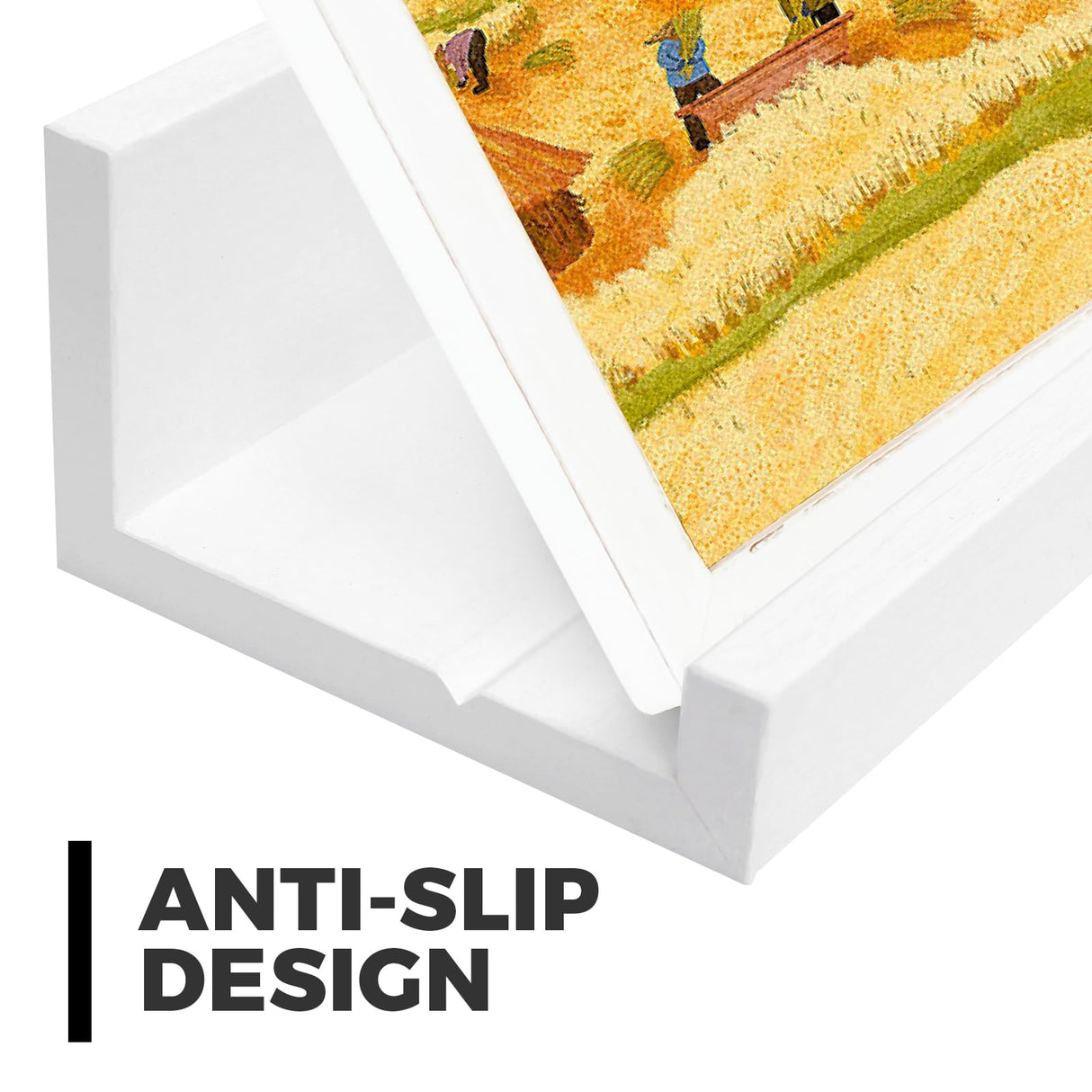 Muzilife 12" Small Floating Wall Ledge Shelves with Lip - Set of 2 Wood Floating Shelves - White Wall Mounted Picture Ledge for Office, Bathroom, Bedroom, Living Room, Kitchen Muzilife