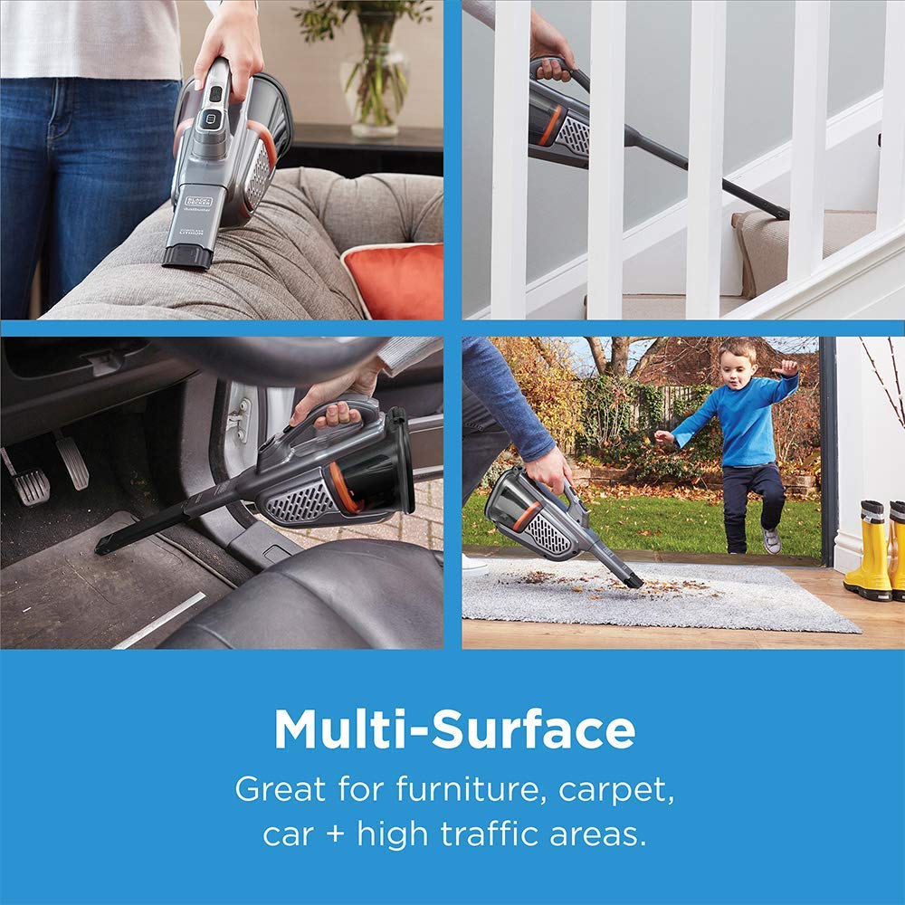 BLACK+DECKER Dusbuster Handheld Vacuum, Cordless, Gray (HHVK415B01) BLACK+DECKER