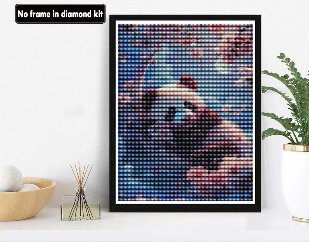 VAIIEYO 5D DIY Diamond Art Kits for Adults Panda, Diamond Painting Animal, Paint by Number Full Drill Round Rhinestone Craft Canvas for Home Wall Decor Gift 12x16 inch-5 VAIIEYO