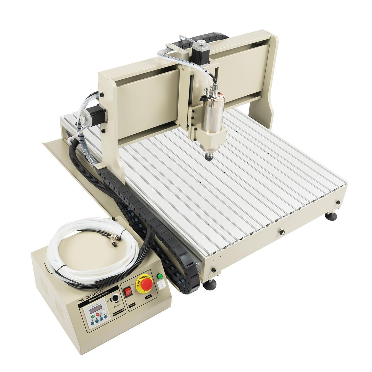 USB 4 Axis CNC 6090 Router Kit MACH3 Control +2.2KW CNC Router Small Wood Metal Engraving Milling Machine,3D Milling Engraving Machine with Controller for Wood Relief, Three-dimensional Carving AHULIN