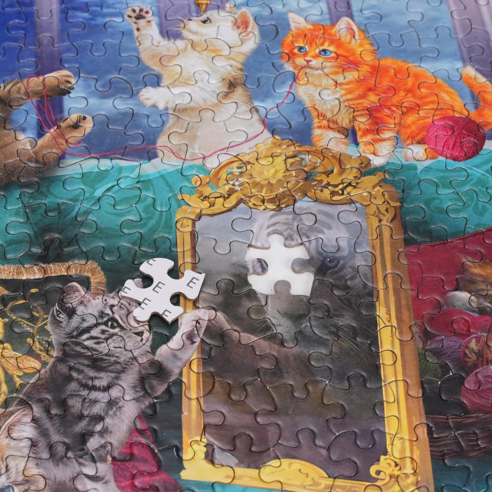 Lzbabyily Jigsaw Puzzles 1000 Pieces for Adults, Cat Puzzle Animal Adult Toys, 27x20 Unique Difficult and Challenge Large Puzzle Game Toys Gift Lzbabyily