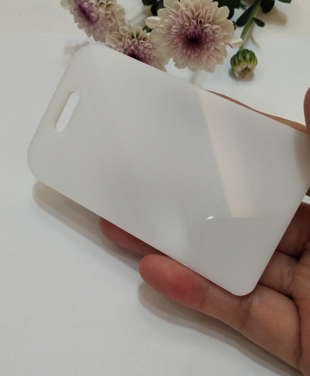 10pcs of Acrylic Rectangle Luggage Tags, Blank Acrylic Rectangle, Acrylic Blanks, Keychain Blanks, Acrylic Reserve Seating Tag (White) XIAOYUE