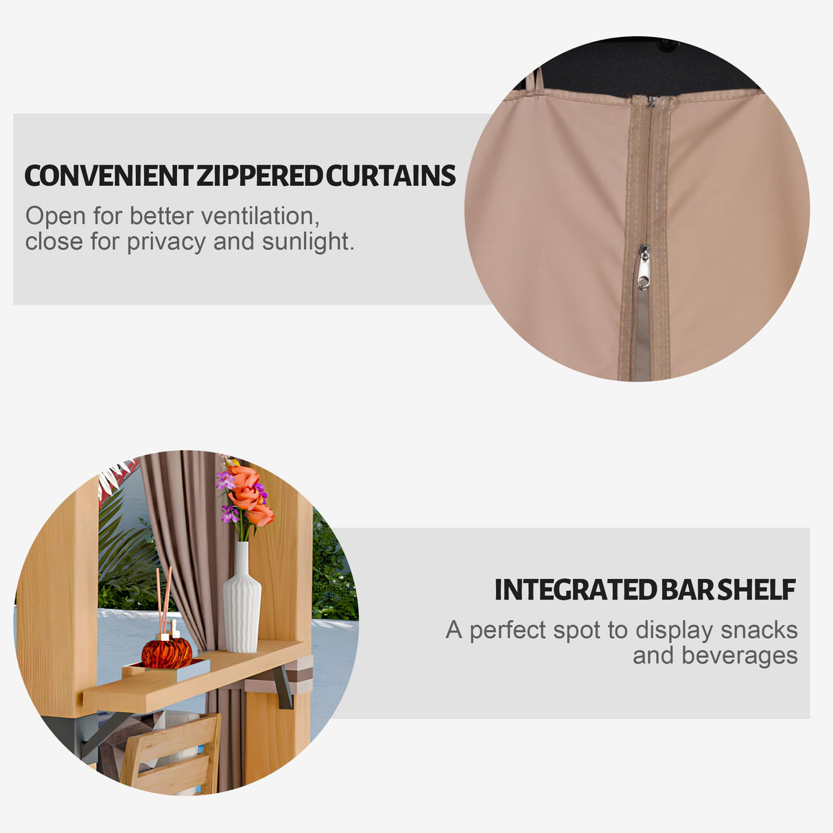 Yardsight Wood Gazebo 10' x 12', Hardtop Cedar Gazebo with Metal Roof, Outdoor Wooden Gazebo with Curtains, Permanent Pavilion Grill Gazebo for Backyard, Deck, Patio, Garden, Parties Yardsight