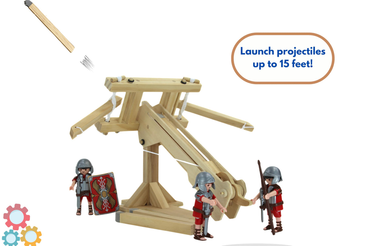 Pathfinders STEM Kit - Roman Ballista Crossbow | Science Kits for Kids Age 8-10 10-14 | stem Kits for Kids Age 12-14 Physics Toys |Engineering | Learning Resource Pathfinders