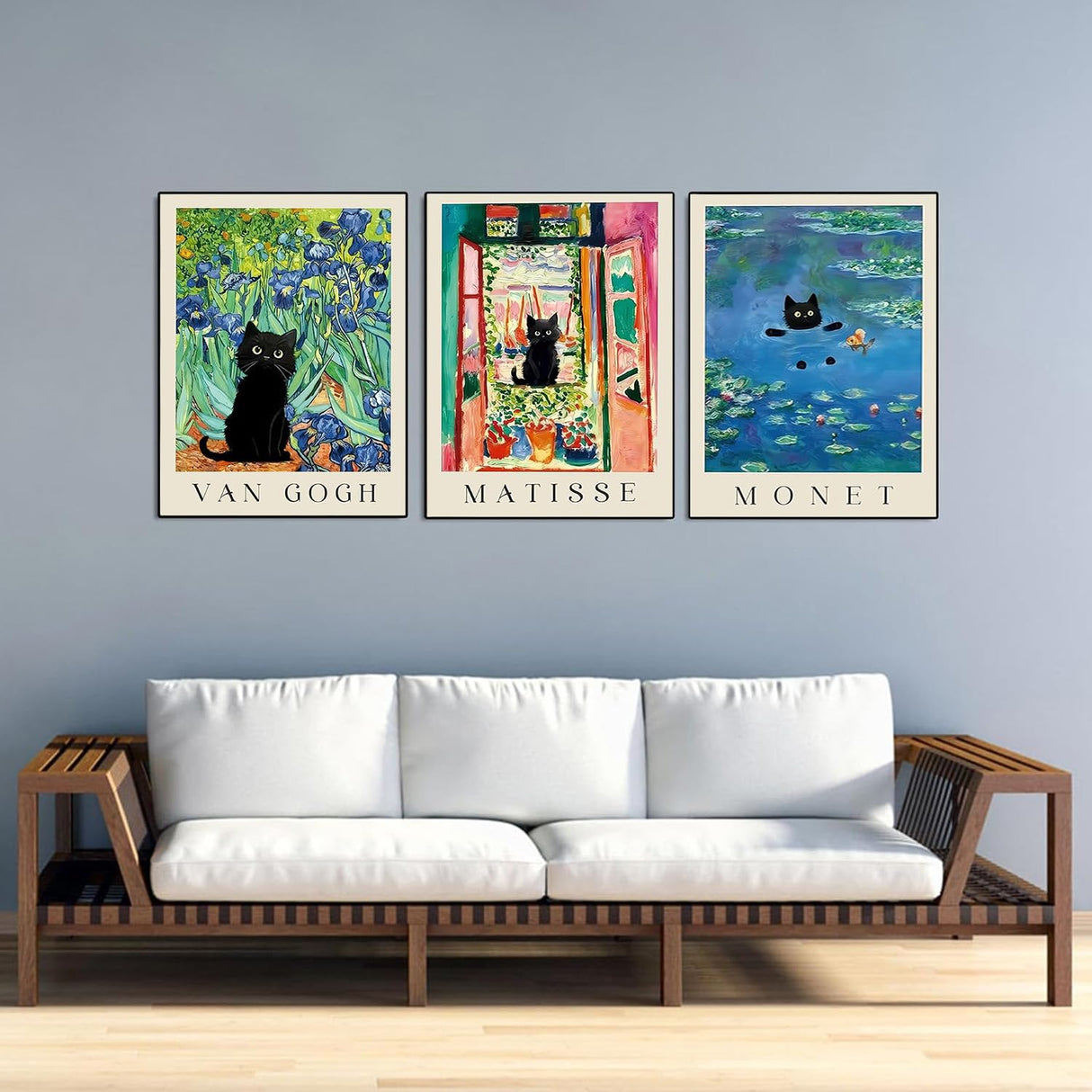 3 Pack Cat Diamond Art Kits for Adults Beginner,DIY Modern Diamond Painting 5D Round Full Drill Diamond Dots Gem Art Crafts with Tools,Funny Crafts for Home Wall Decor&Gift-12x16in KICHANG