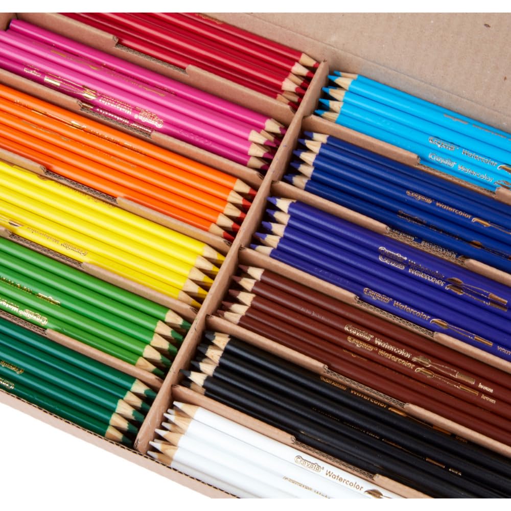 Crayola Classpack Watercolor Pencils, 240ct, 20 each of 12 Colors, Great for Classroom, Educational, Art Tools Crayola