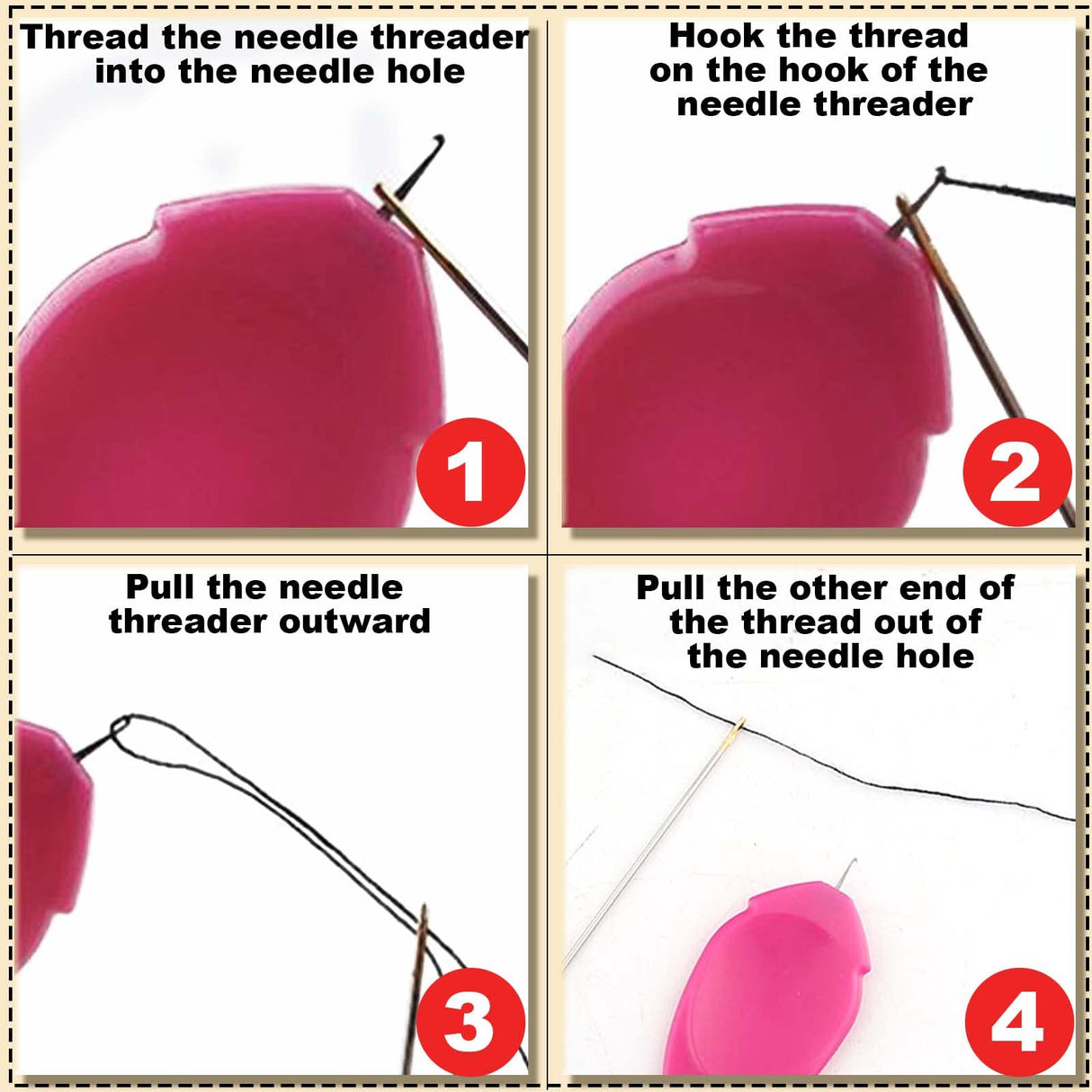 Needle Threaders Kit,29 Pcs Needle Threader Tool for Hand Sewing,Sewing Needle Threader for Embroidery Floss Include Seam Ripper,Embroidery Needles,Thimble,Scissors and Measuring Tape keepsweat