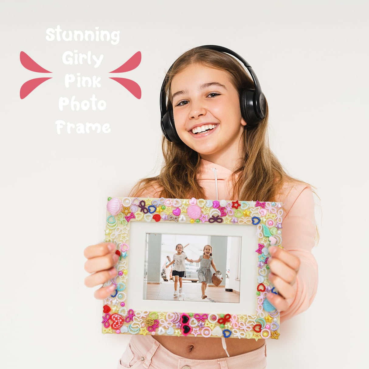 LEJITEKK DIY Picture Frame Craft Kit for Kids - Crafts for Girls 8-12, Tween Girls Gifts 10-12, Mosaic Kids Arts and Crafts Ages 6-8 LEJITEKK