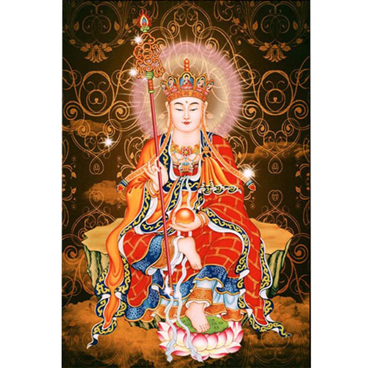 Instarry 5D Diamond Painting Kits for Adults Large Size King of Tibet Figure of Buddha Cross Stitch Embroidery Home Decor Art Set 23.6x31.5 inch Instarry