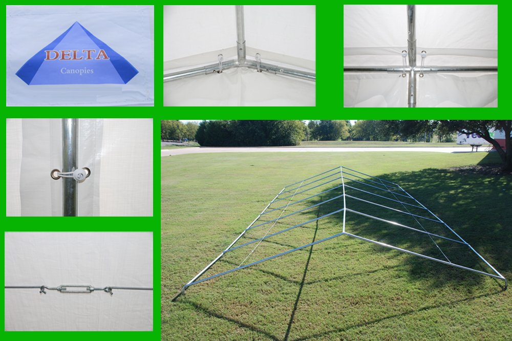 DELTA 40'x20' Budget PE Party Tent, Wedding Tent,Outdoor Event Canopy, Garden Shelter Gazebo,Outdoor Canopy, with Waterproof Top Cover, Removable Window Walls DELTA
