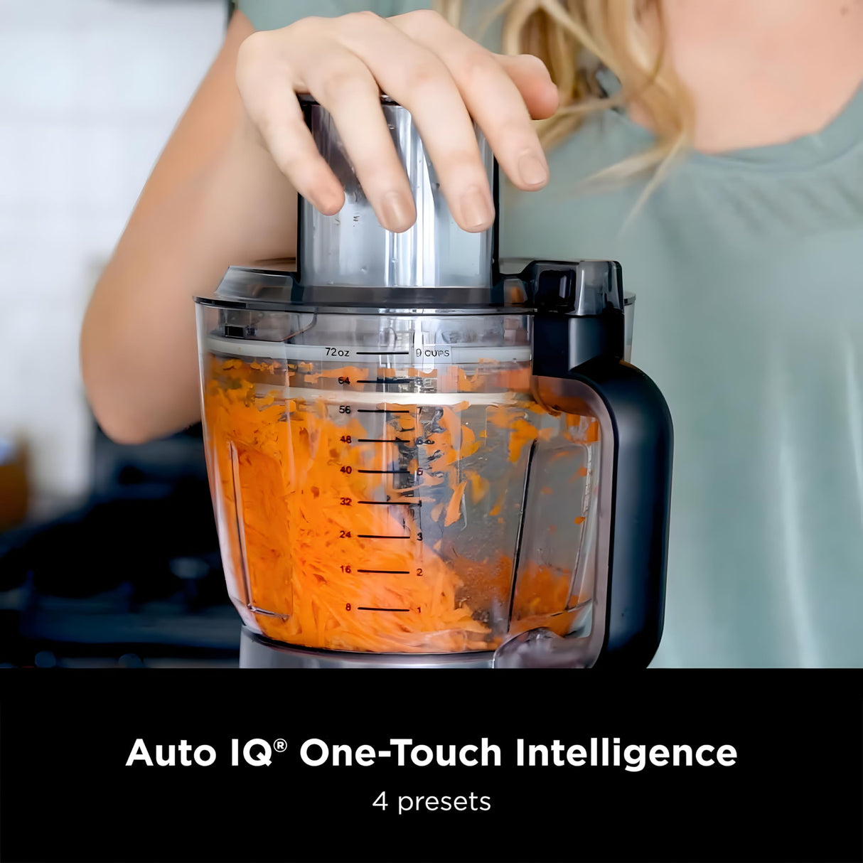 Ninja Food Processor, Professional Plus, 1000 Peak Watts, 4 Functions for Chopping, Slicing, Purees & Dough with 9-Cup Processor Bowl, 3 Blades, Food Chute & Pusher, Silver, BN601 Ninja