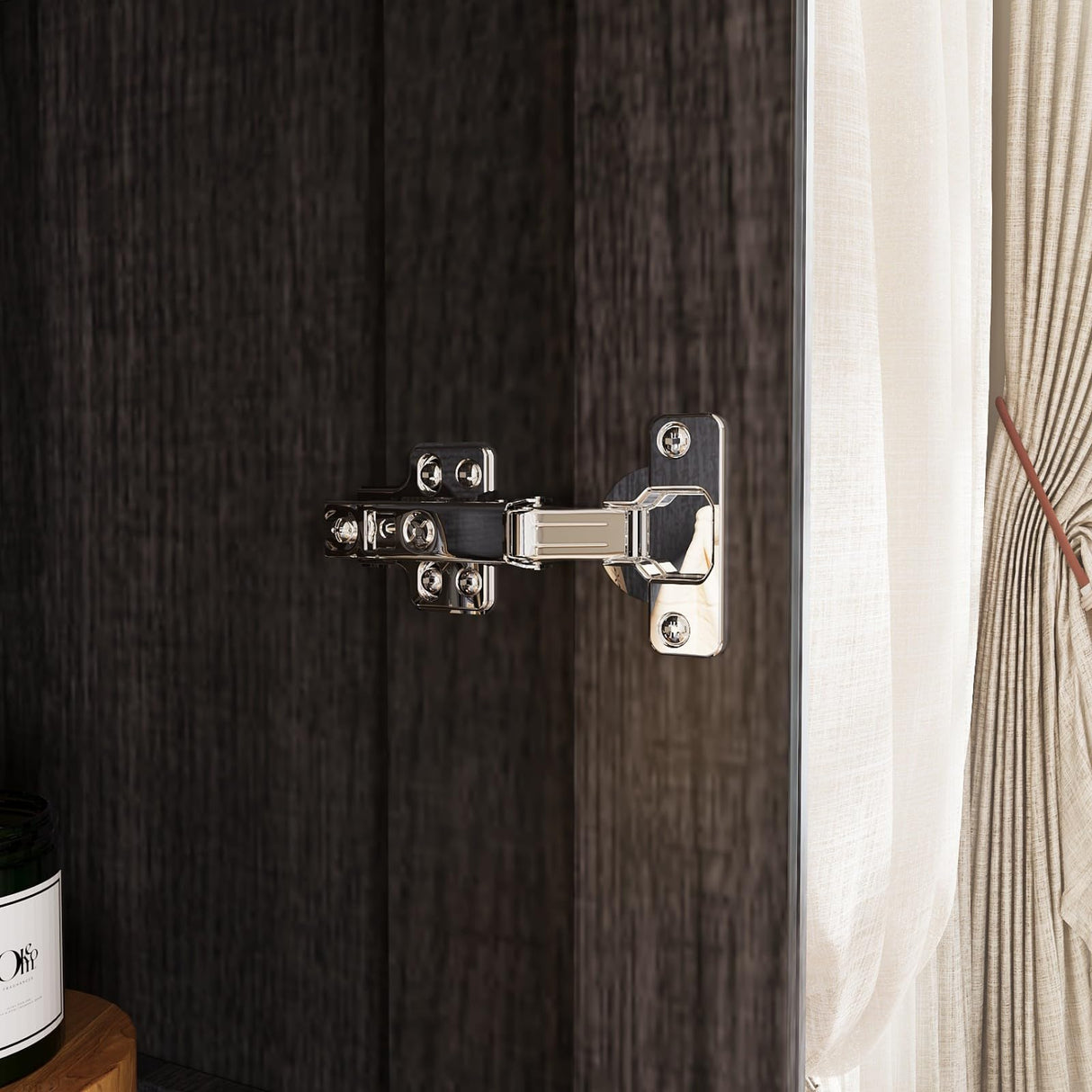 FAMAPY Display Cabinet with 2 Glass Doors, Display Case with Shelves & Drawer for Curio Trophy, Farmhouse Storage Cabinet for Living Room Home Office, Black, 15.7”D x 31.5”W x 79.9”H FAMAPY