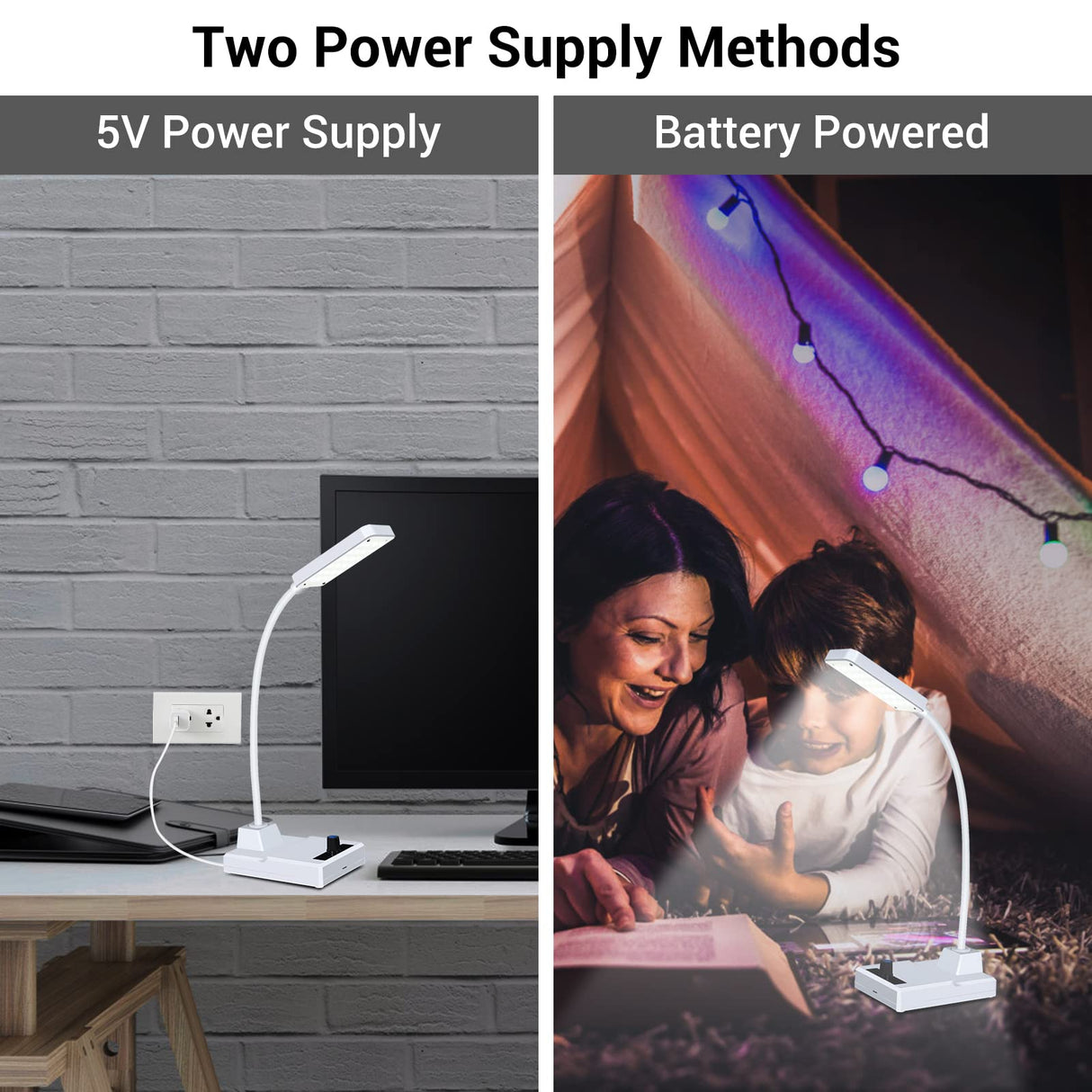 MiOYOOW Soldering Practice Kit LED Desk Lamp with Adjustable Brightness, DIY Electronic Soldering Project Kits Rechargeable Gooseneck Table Light for College High School Education or Home Office Use MiOYOOW