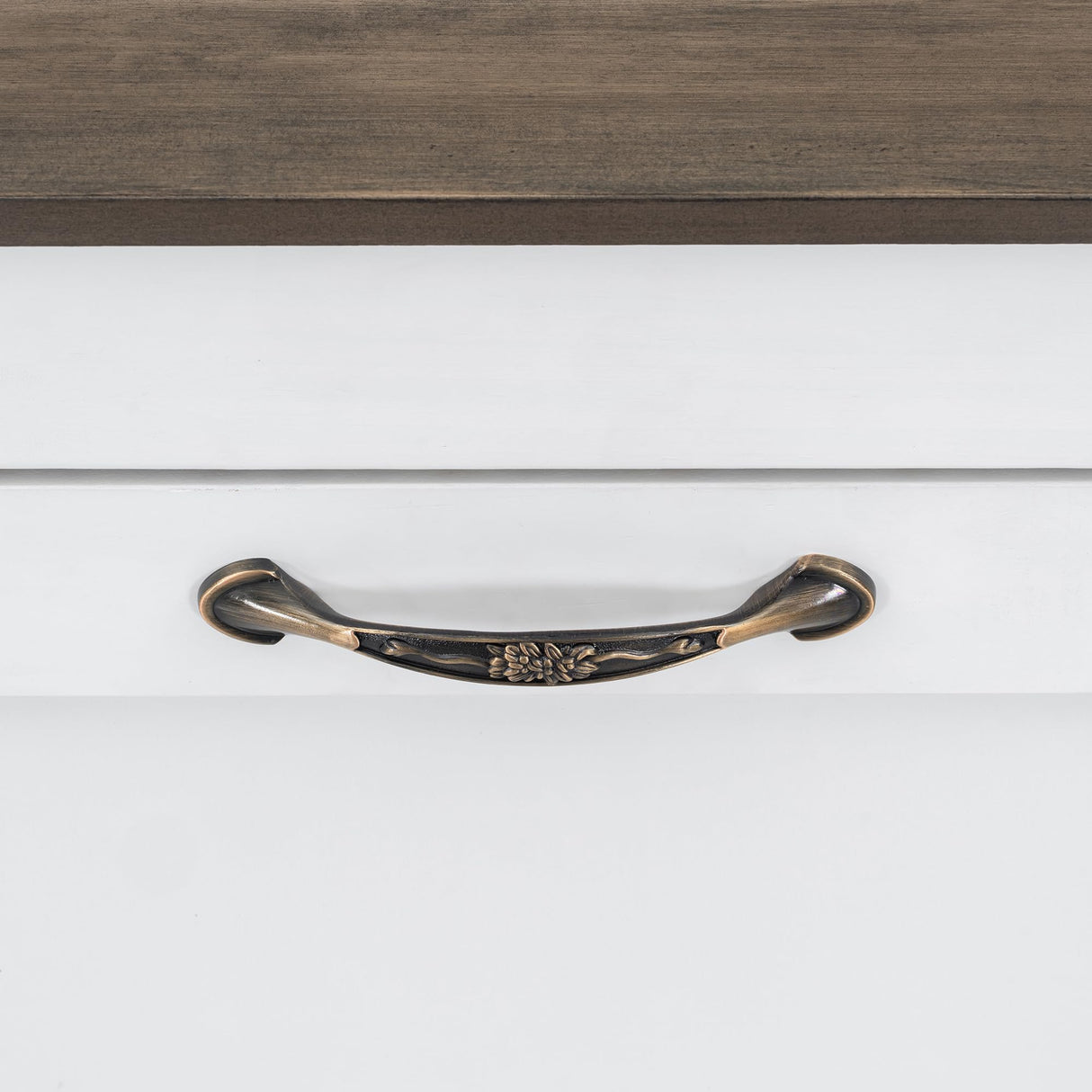 SOFTSEA Twin Size Murphy Bed with LED Light, 2 in 1 Murphy Bed Cabinet, Wooden Wall Bed Cabinet for Small Spaces, No Box Spring Needed, White+Brown SOFTSEA