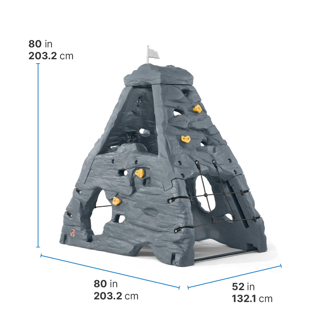 Step2 Skyward Summit for Kids, Climbing Wall Playset for Toddlers, Ages 4 –8 Years Old, Easy to Assemble Kids Outdoor Playground for Backyard Step2