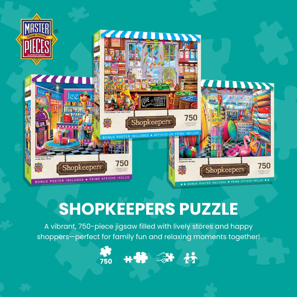 MasterPieces 750 Piece Jigsaw Puzzle for Adults, Family, Or Youth - Puzzle Emporium - 18"x24" Masterpieces